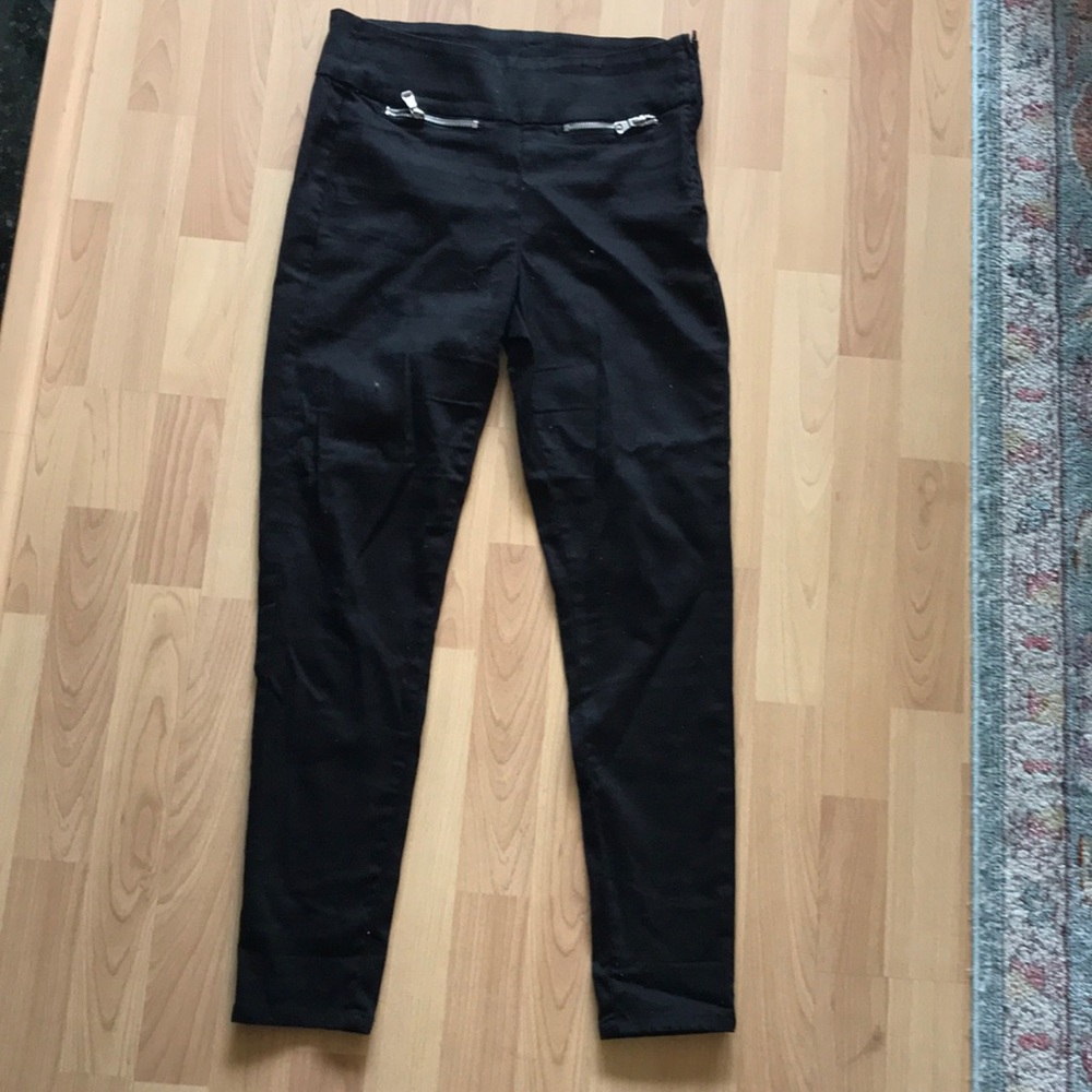 Black skinny dress pants